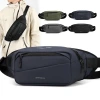 Men's waist bag, Korean-style simple chest bag, outdoor sports crossbody bag, water-resistant functional mobile phone bag, Korean-style trend Specification image